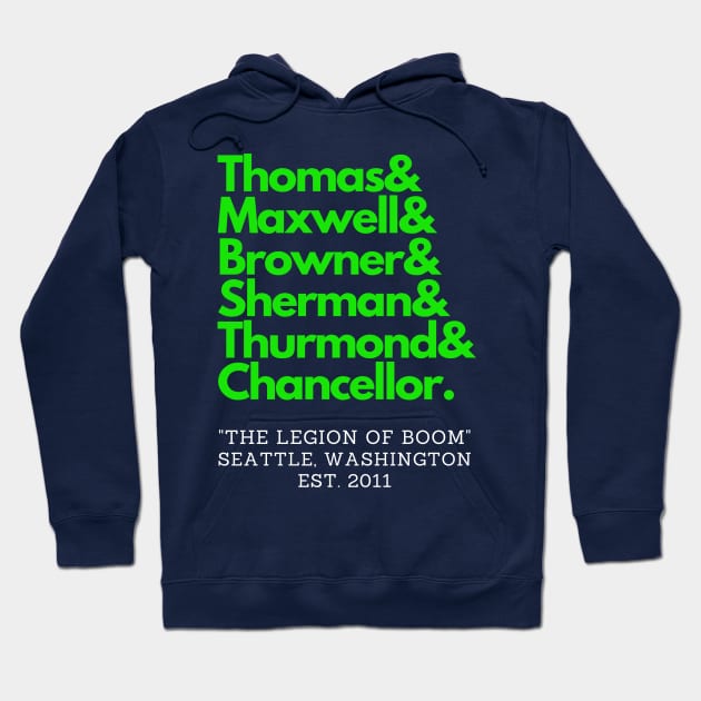 Seattle's Legion of Boom! Hoodie by capognad